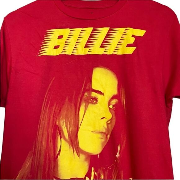 Billie eilish red and yellow graphic tee - Picture 2 of 7